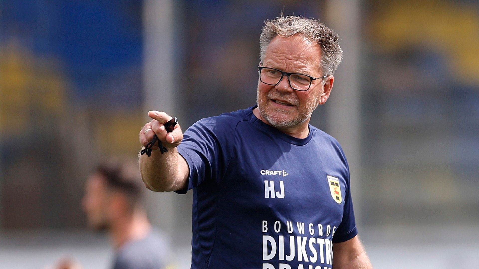Trainer Henk de Jong fan SC Cambuur
