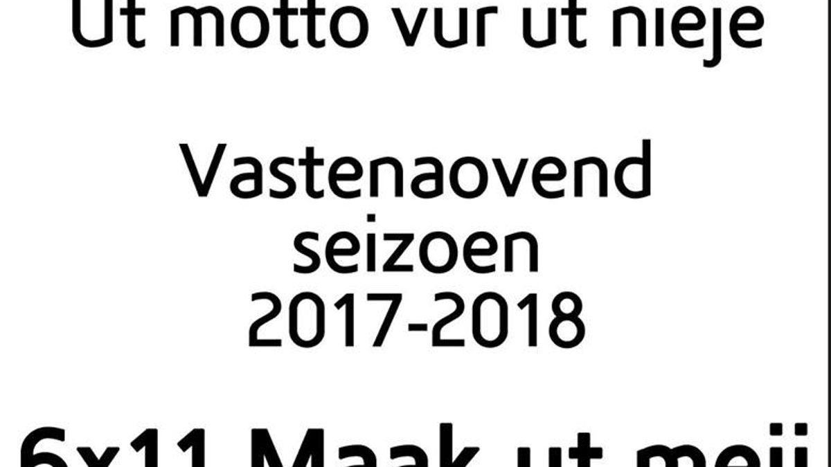6x11 Maak ut meij is nieuwe motto Plaggenhouwers Grubbenvorst