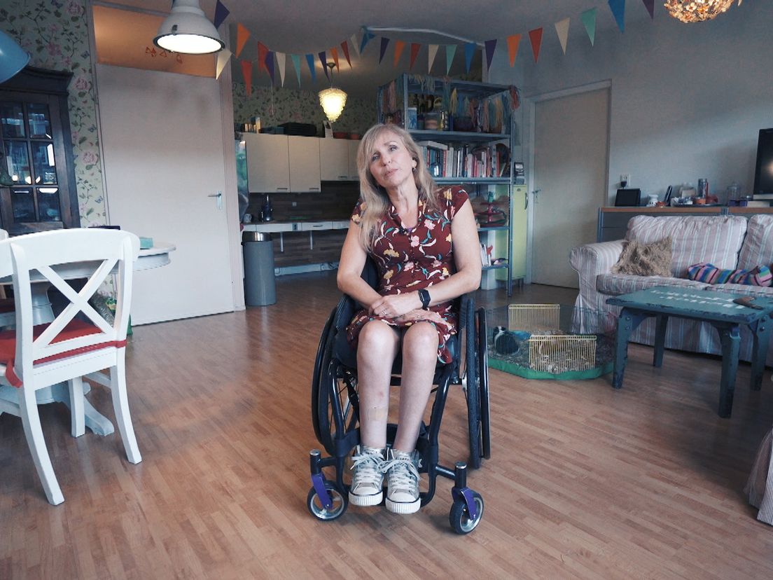 Paralympisch rolstoeltafeltennis kampioen Jolanda Paardekam