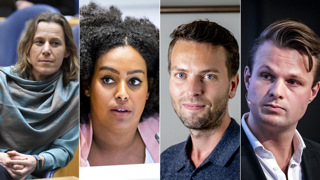 Wytske Postma, Mikal Tseggai, Martin Oostenbrink en Peter Valstar