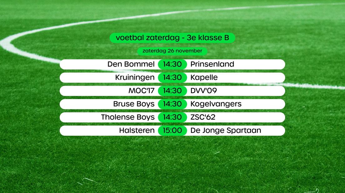 Programma 3e klasse B, swipe voor stand