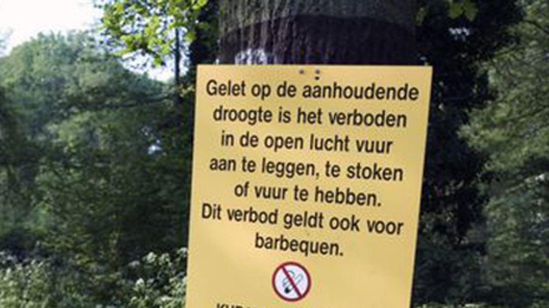 Droogte: stookverbod in Aalten