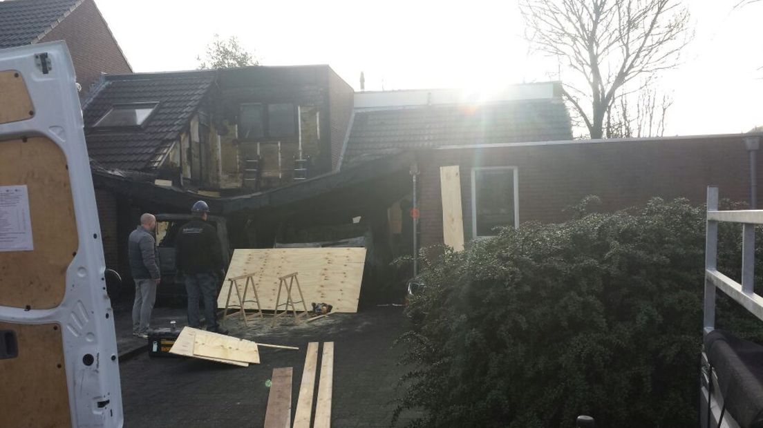 Brand Huissen mogelijk aangestoken