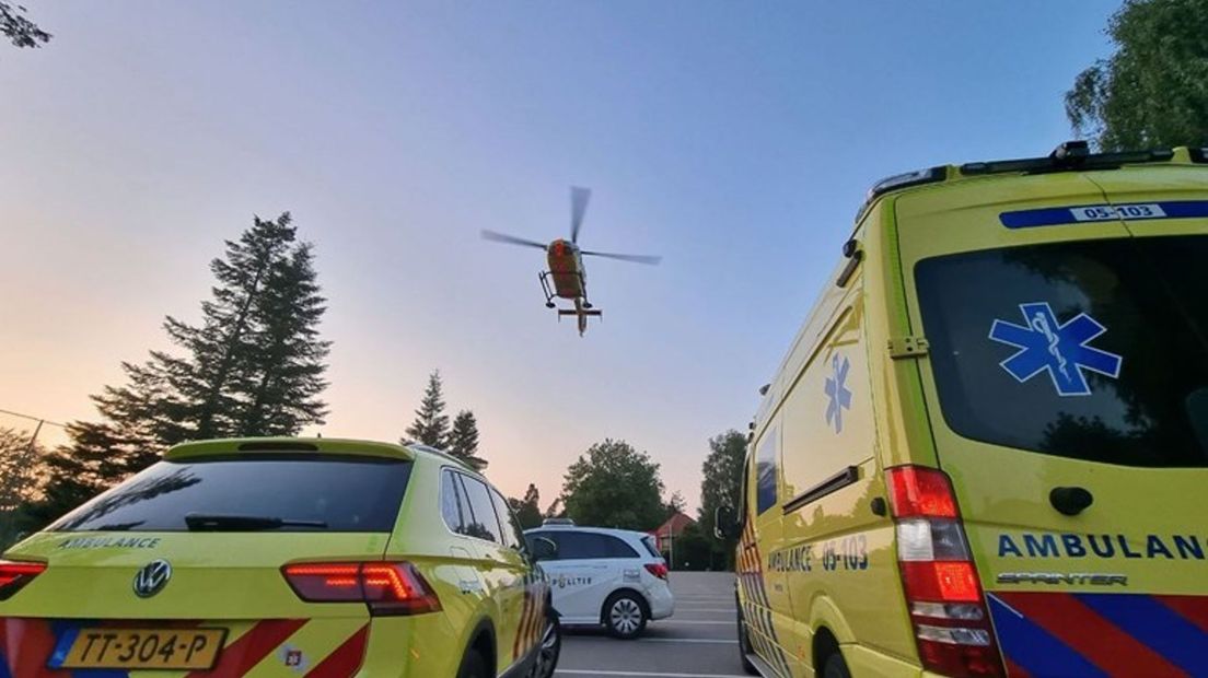 De zwaargewonde baby werd met een traumaheli overgevlogen naar het Radboudziekenhuis in Nijmegen.