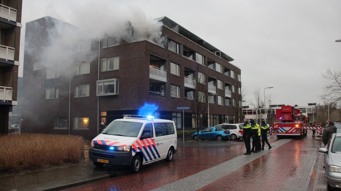 Brand in flat Meppel (Rechten: Persbureau Wever)