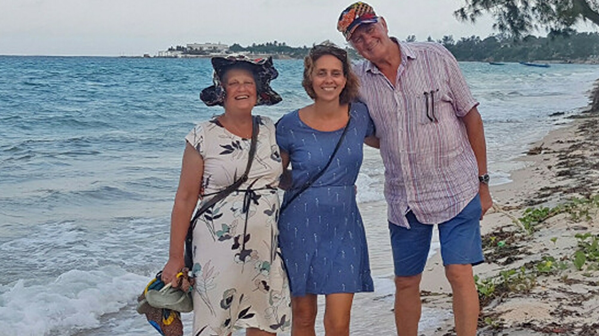 Samen met haar ouders