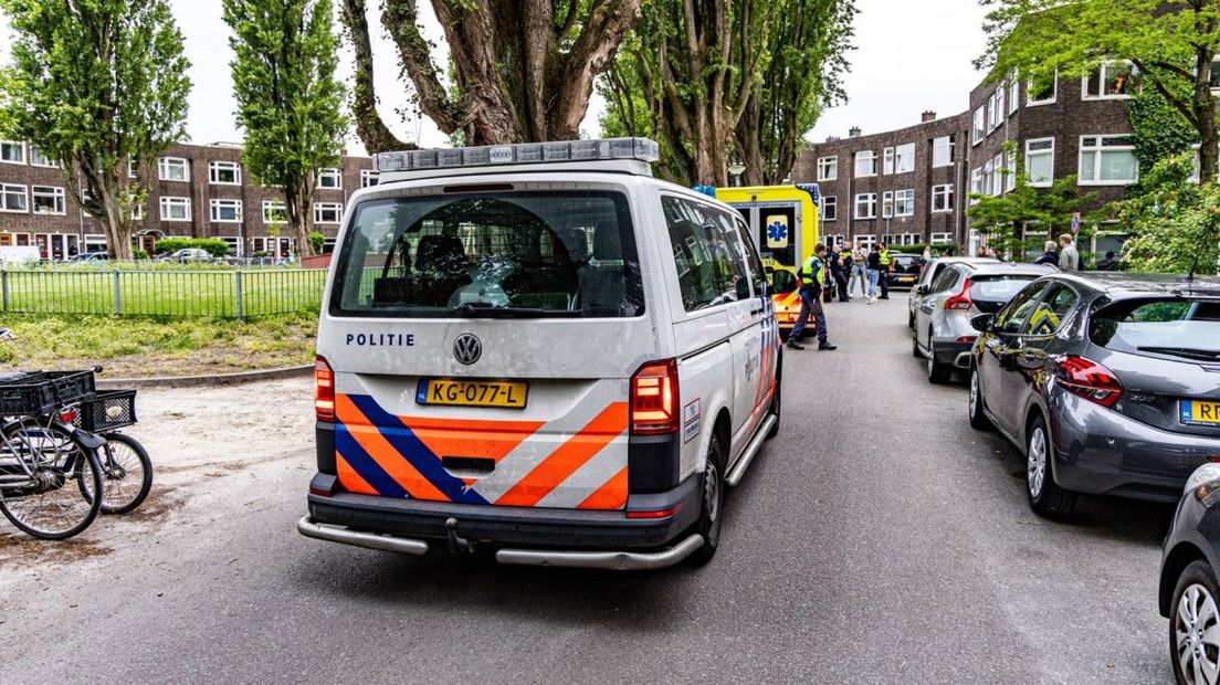 Hulpdiensten op de plek van het ongeluk