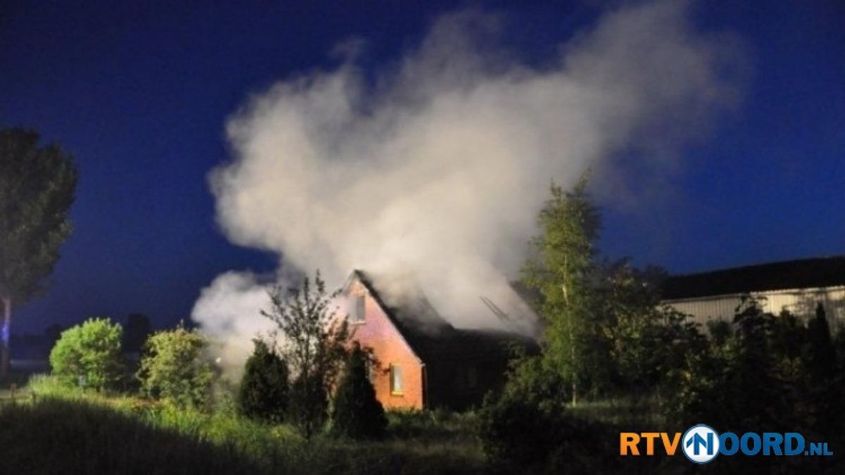 Woning in Grijpskerk deels door brand verwoest