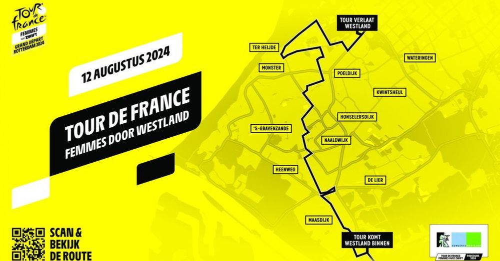 Dit is de route van de Tour de Femmes door Westland Omroep West