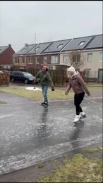 Schaatsen op straat