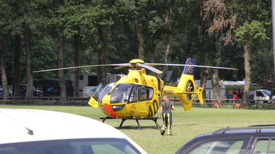 De traumahelikopter was ook ter plaatse