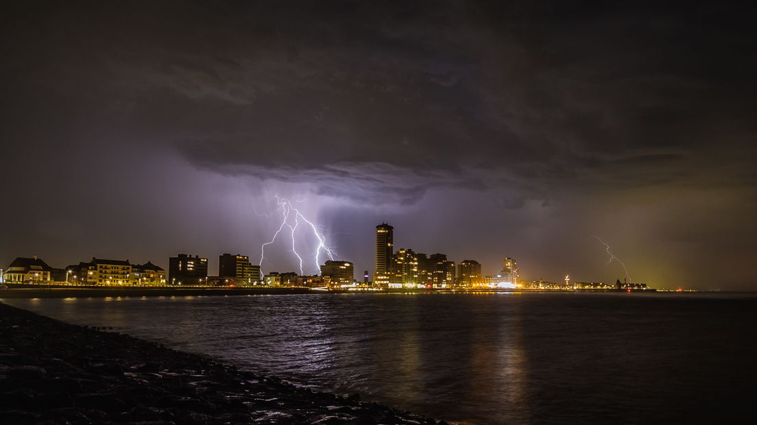 Onweer boven Vlissingen