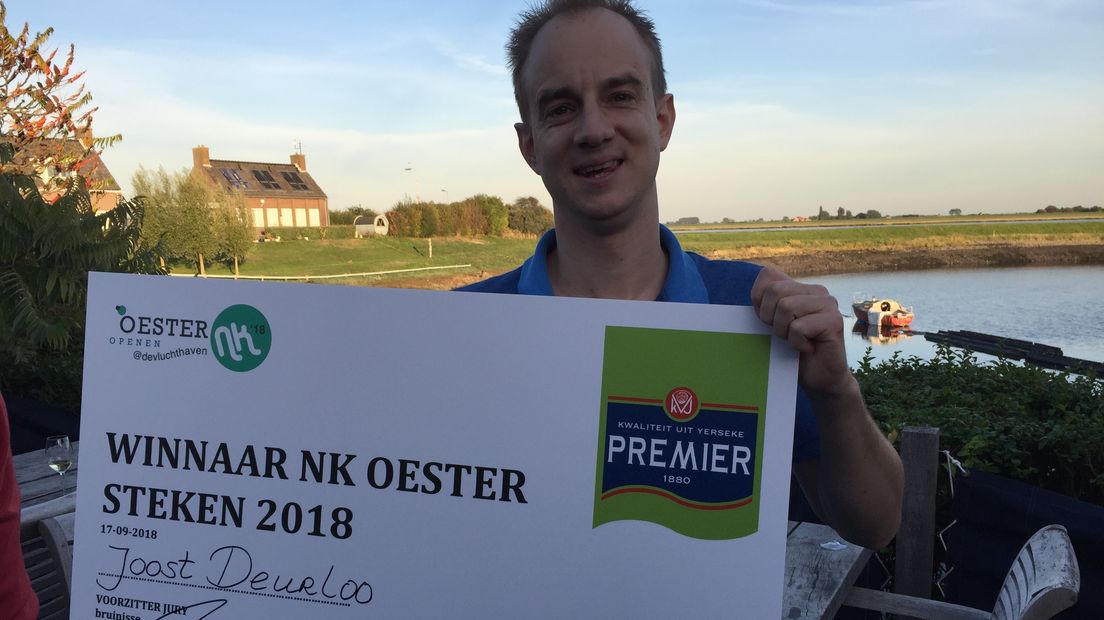 Deurloo voor de derde keer Nederlands kampioen oestersteken