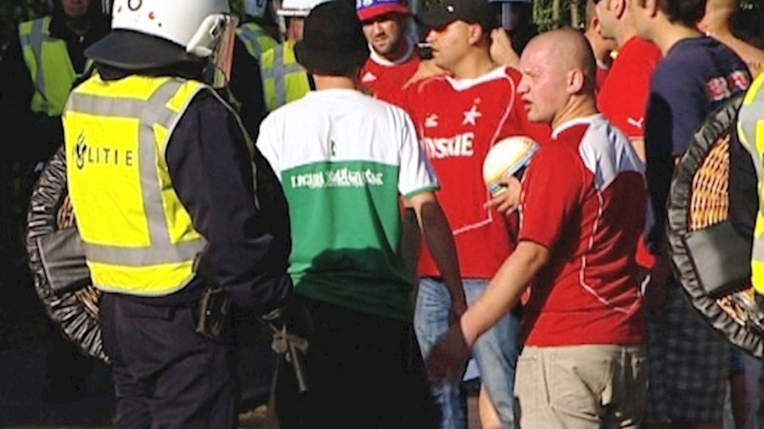 Supporters Wisla Krakow in Hengelo