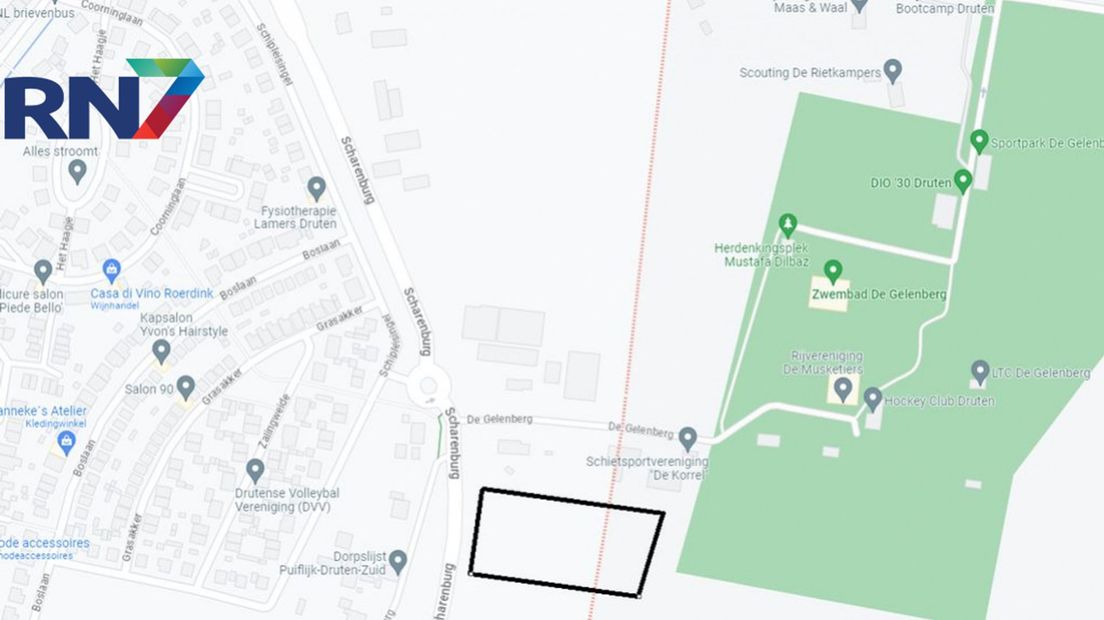 De locatie waar de opvang zal komen