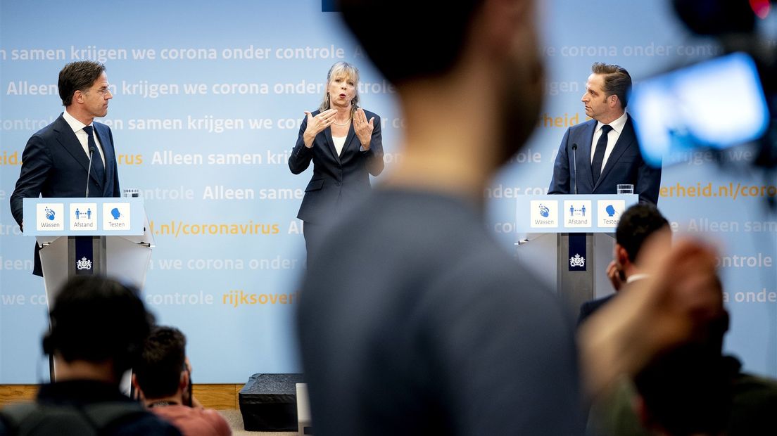 Persconferentie Mark Rutte en Hugo de Jonge