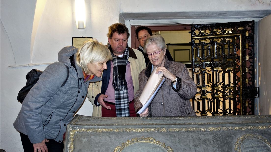 Lammert Doedens (midden) in Duitsland