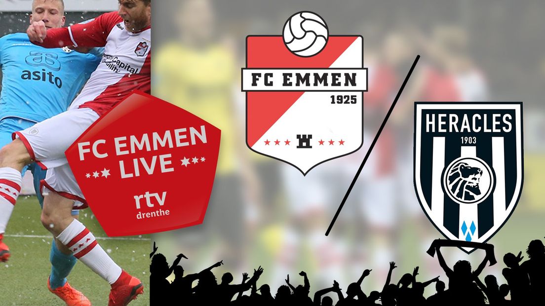 Volg hier FC Emmen - Heracles van minuut tot minuut (Rechten: RTV Drenthe)