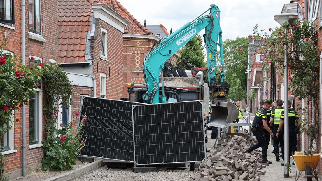 Bij het incident zijn zwarte schermen neergezet
