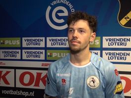 Mitchel van Bergen baalde flink na afloop van NAC-Sparta