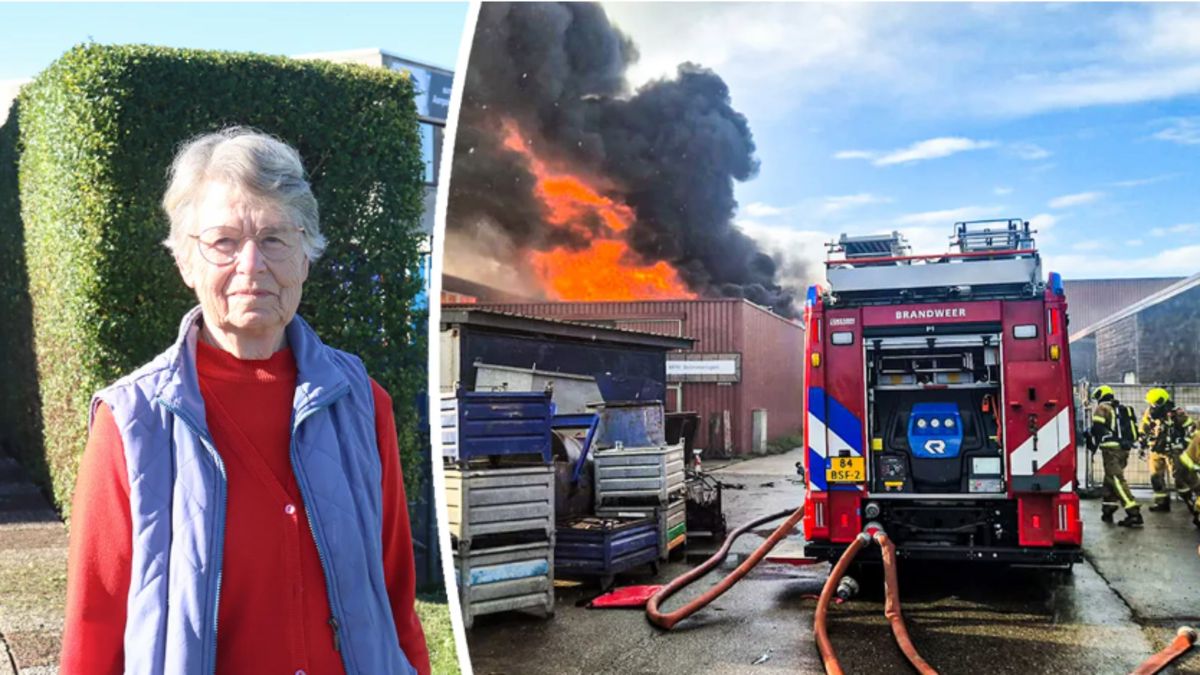 Tuin van Ali (84) ligt nog bezaaid met brandresten na grote brand Papendrecht