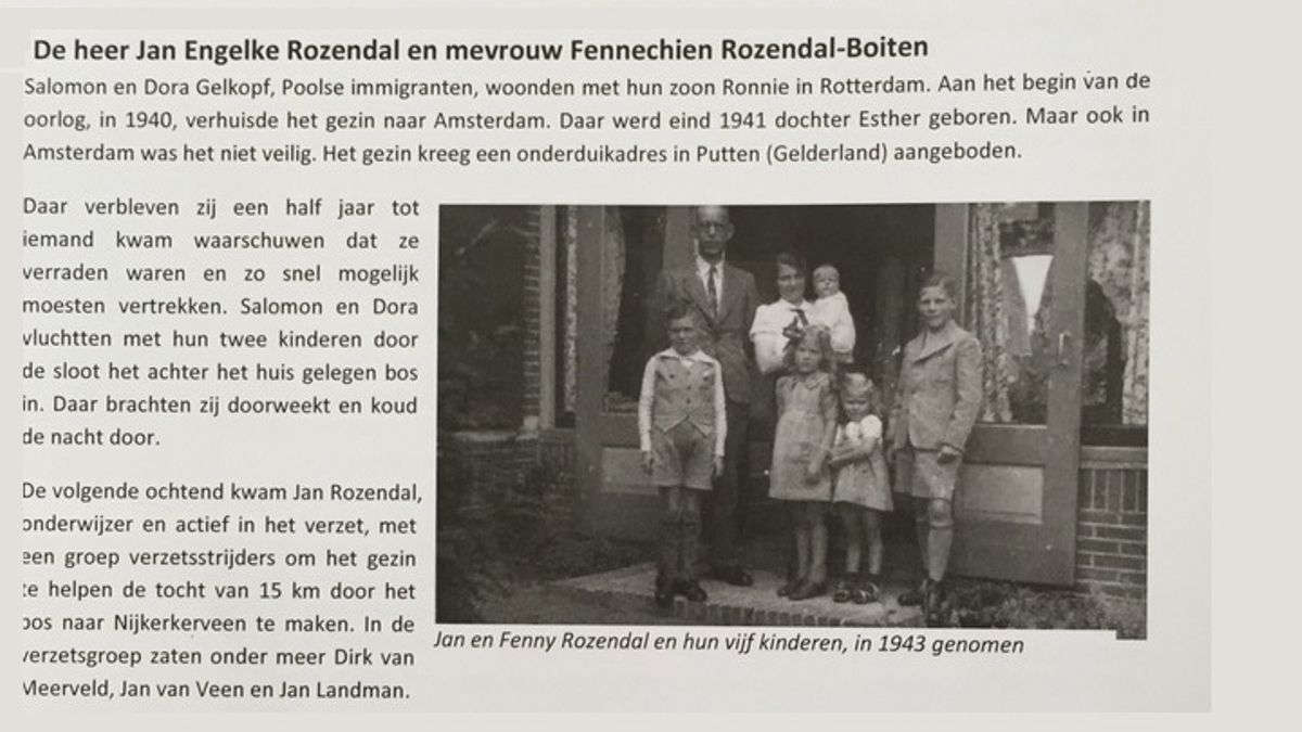 Echtparen uit Nijkerkerveen en Zwartebroek postuum geëerd voor redden Joods gezin in Tweede Wereldoo
