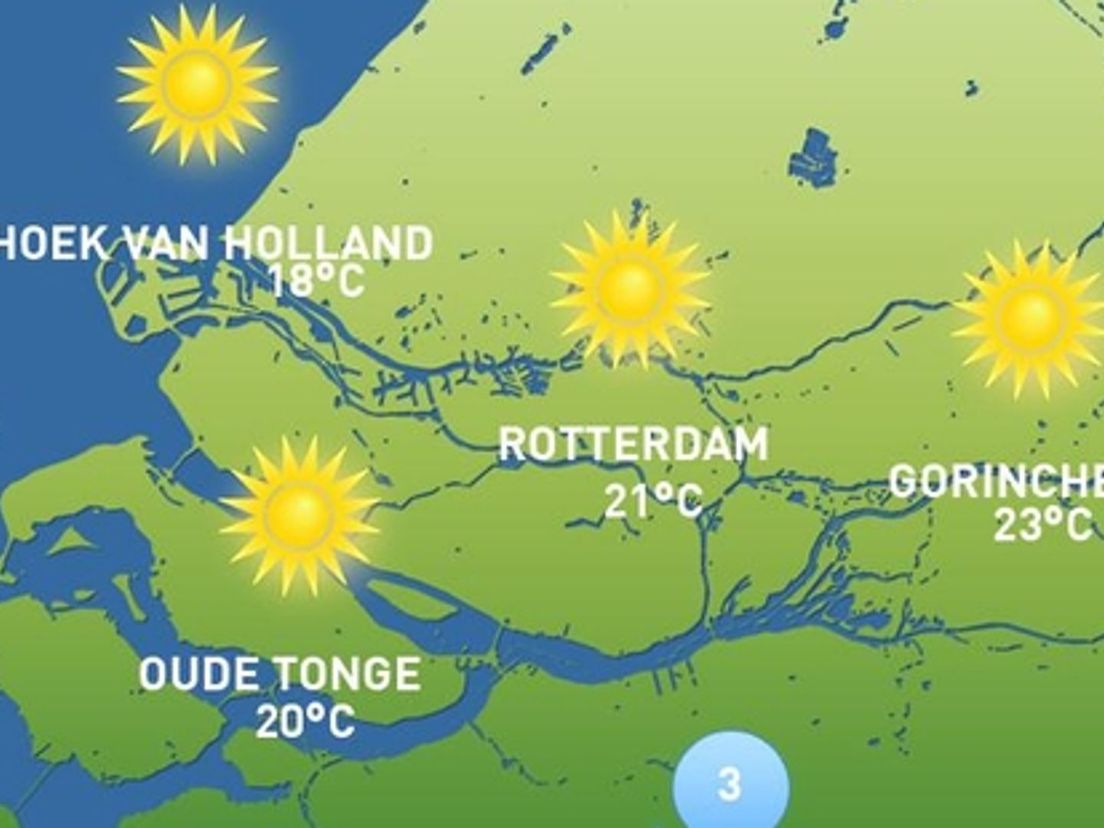 Het weer van dinsdag 6 juni