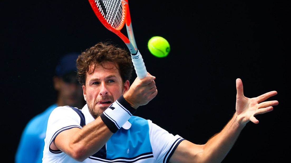 Robin Haase in actie