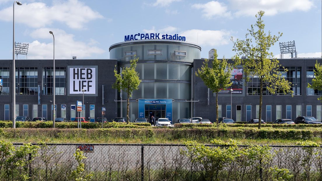 Het stadion van PEC Zwolle