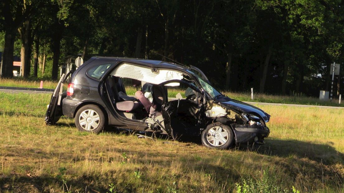 Ongeluk op N34 bij Hardenberg