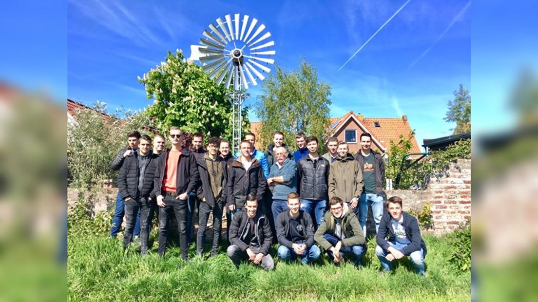 Boudewijn Tonnaer gaf eerder gastlessen aan studenten van Scalda over zijn zelfgemaakte windmolen