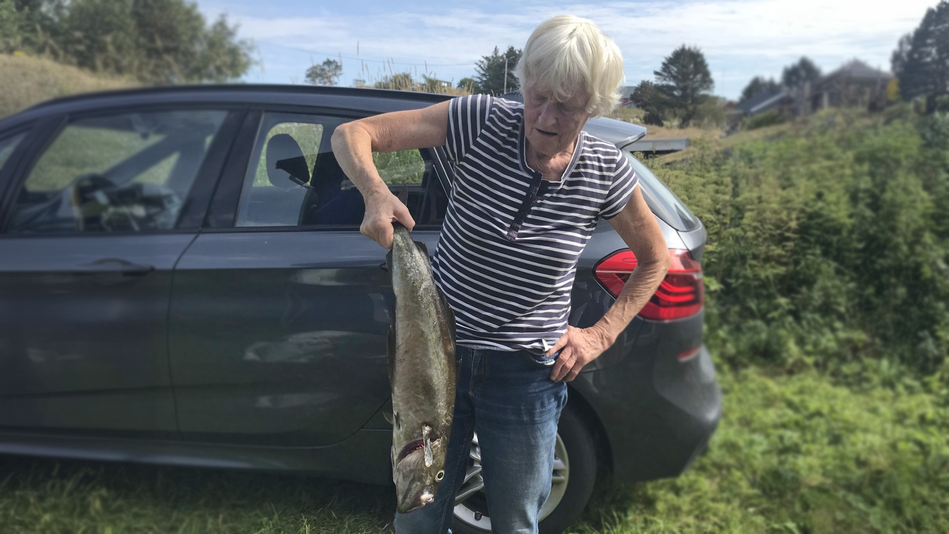 Fiskje is ek in hobby fan Richtsje: "We binne faak op it eilân Frøya"