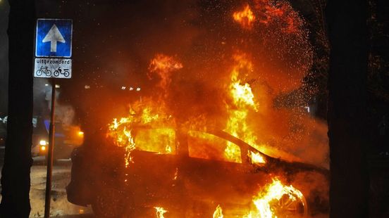 Ongeval met een kart • auto uitgebrand. Ongeval met een kart • auto uitgebrand.