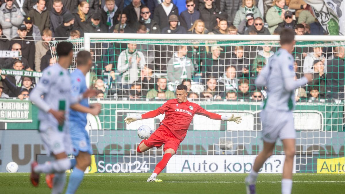 Rust in Euroborg, FC Groningen met 1-0 achter tegen Sparta