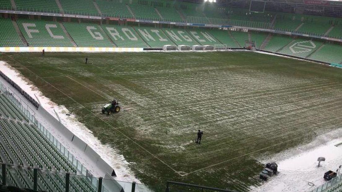 Het veld in De Euroborg