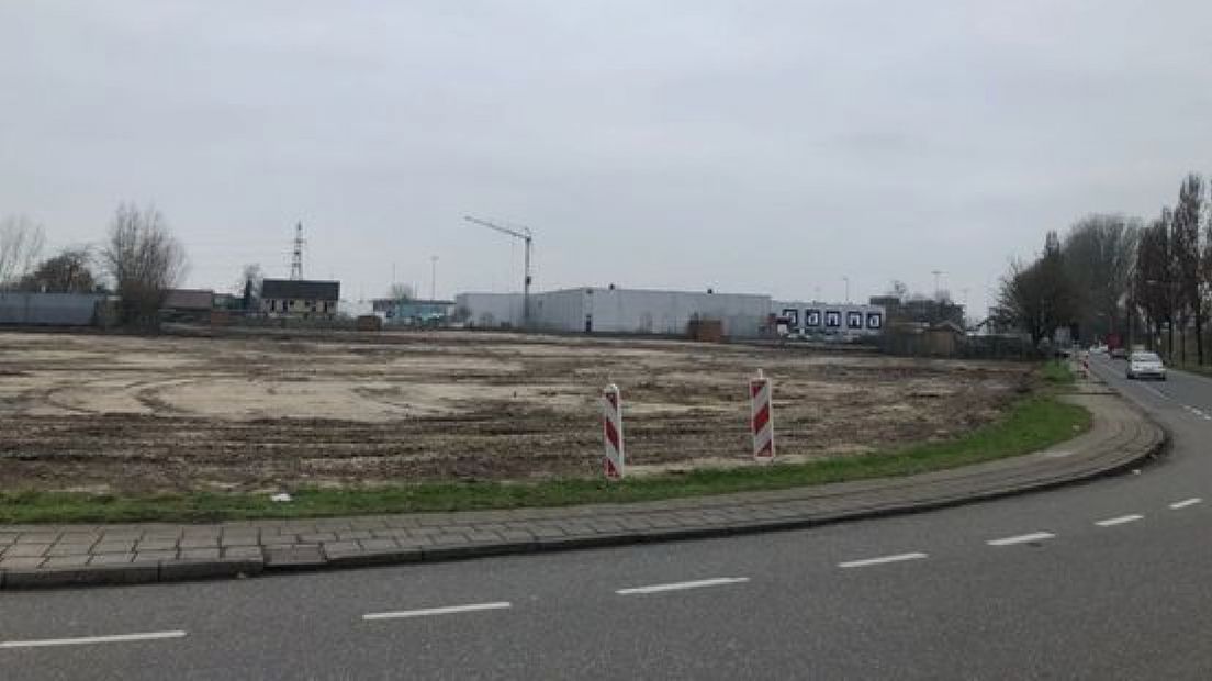 Het oorspronkelijke terrein van het oude plan in Tiel