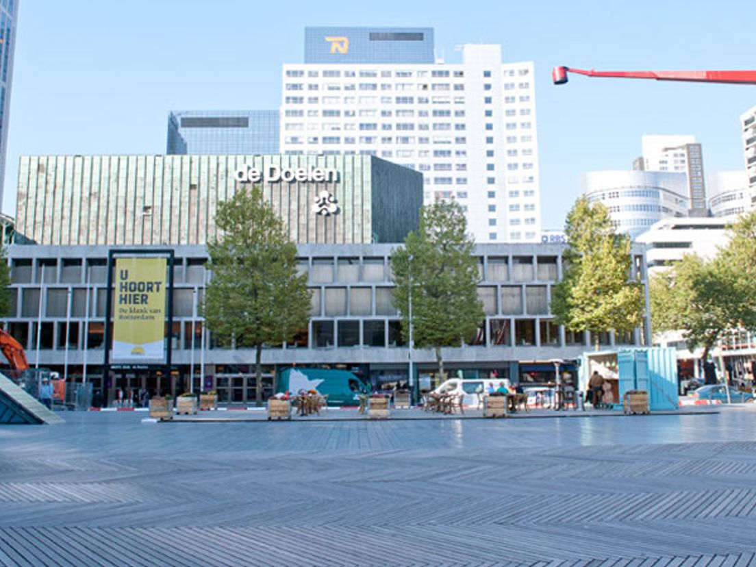 De mishandeling gebeurde op het Schouwburgplein