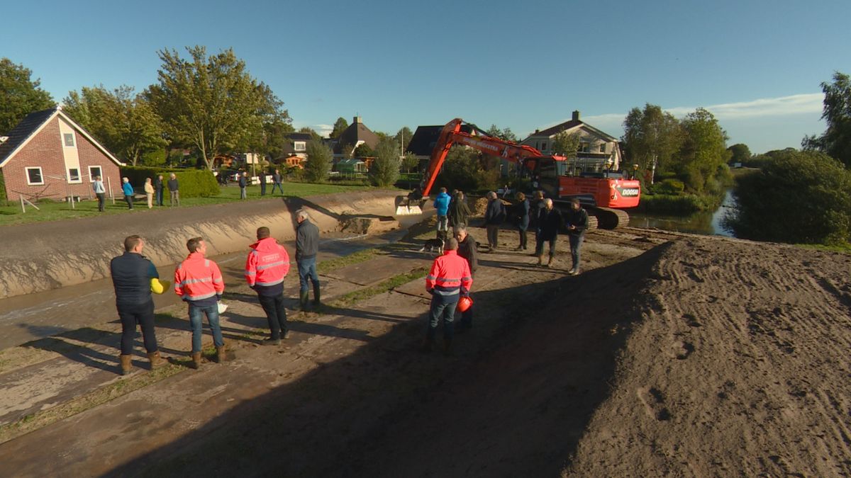 Watergang in Balk in gebruik om wateroverlast te voorkomen