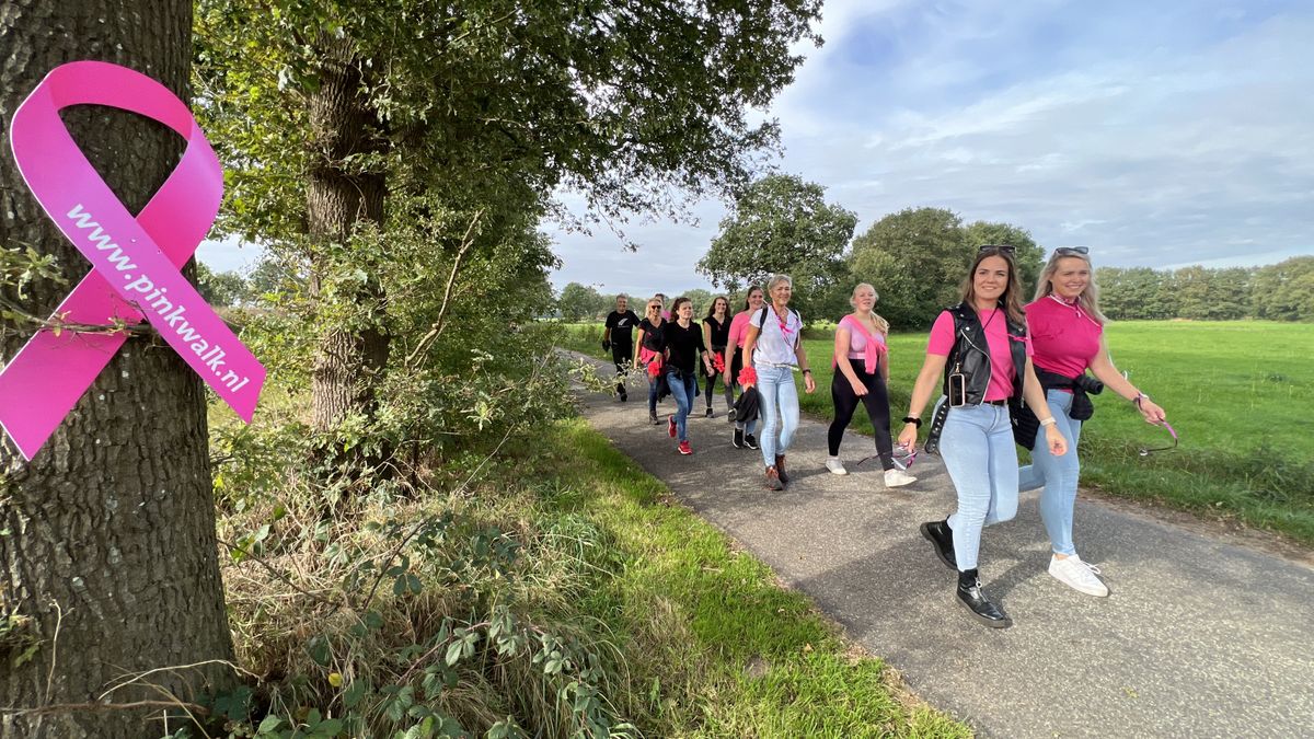 Familie Veen loopt Pink Walk Westerbork: 'We waren alle dagen bezig met de borstkanker van onze zus'
