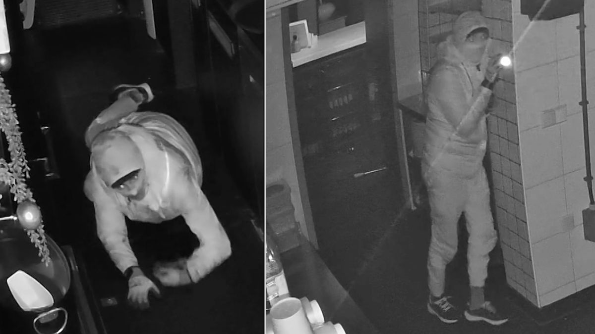 Sneue inbreker kruipt eindeloos door pannenkoekenhuis