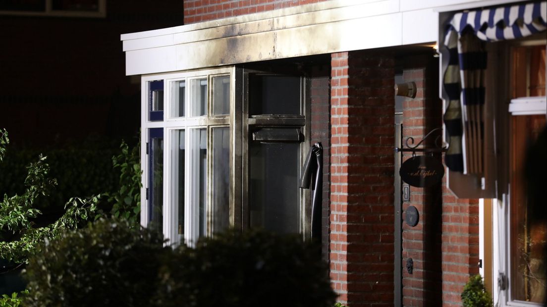 Zo zag het huis er vlak na de explosie uit