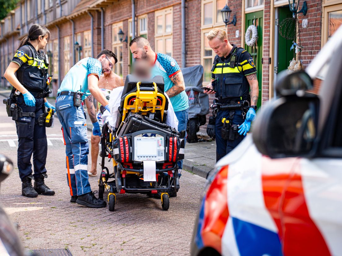 De neergestoken man werd gevonden op het Heggepad in Rotterdam-Zuid.