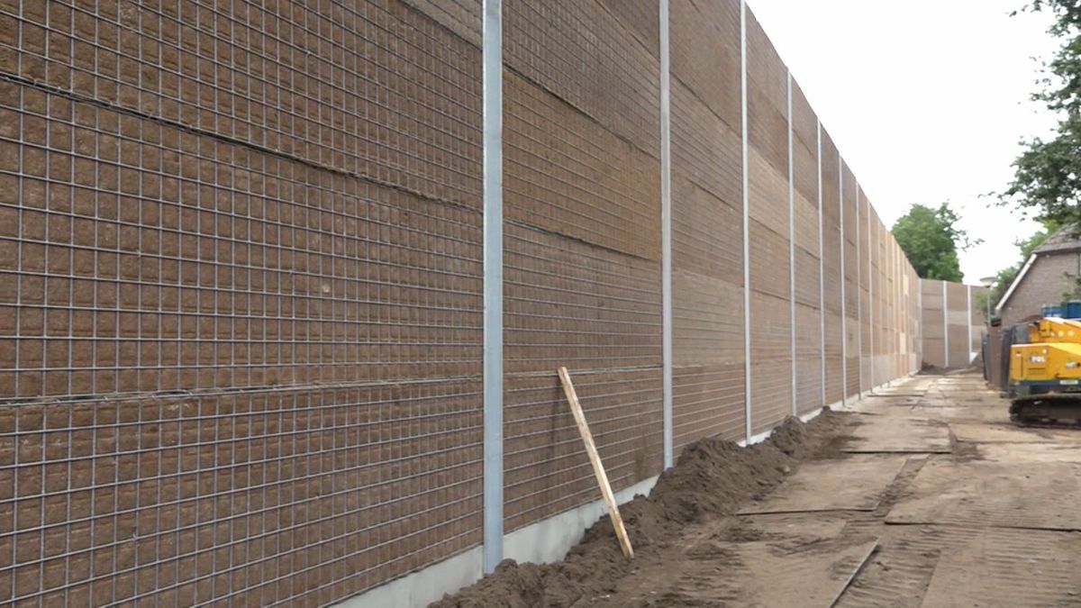 Nieuwe geluidsmuur bij Spier: buurt kan genieten van rust