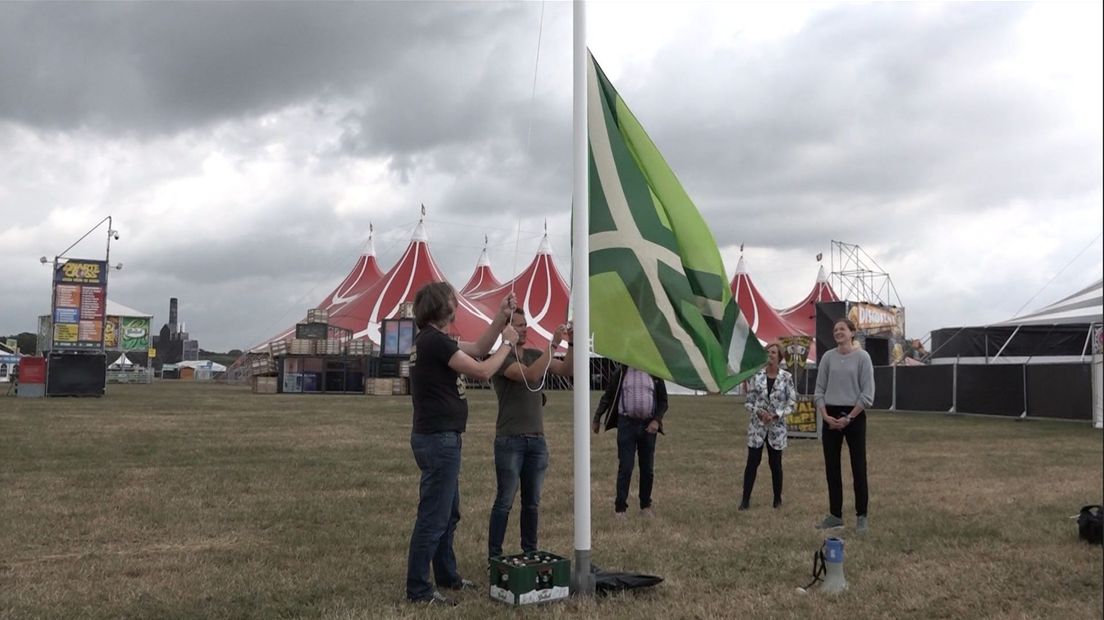 archief: Achterhoekse vlag voor het eerst gehesen tijden Zwarte Cross