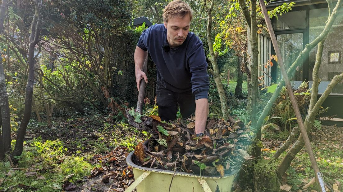 Thom Bauermann (29) heeft een tuintje op het complex in Mariahoeve