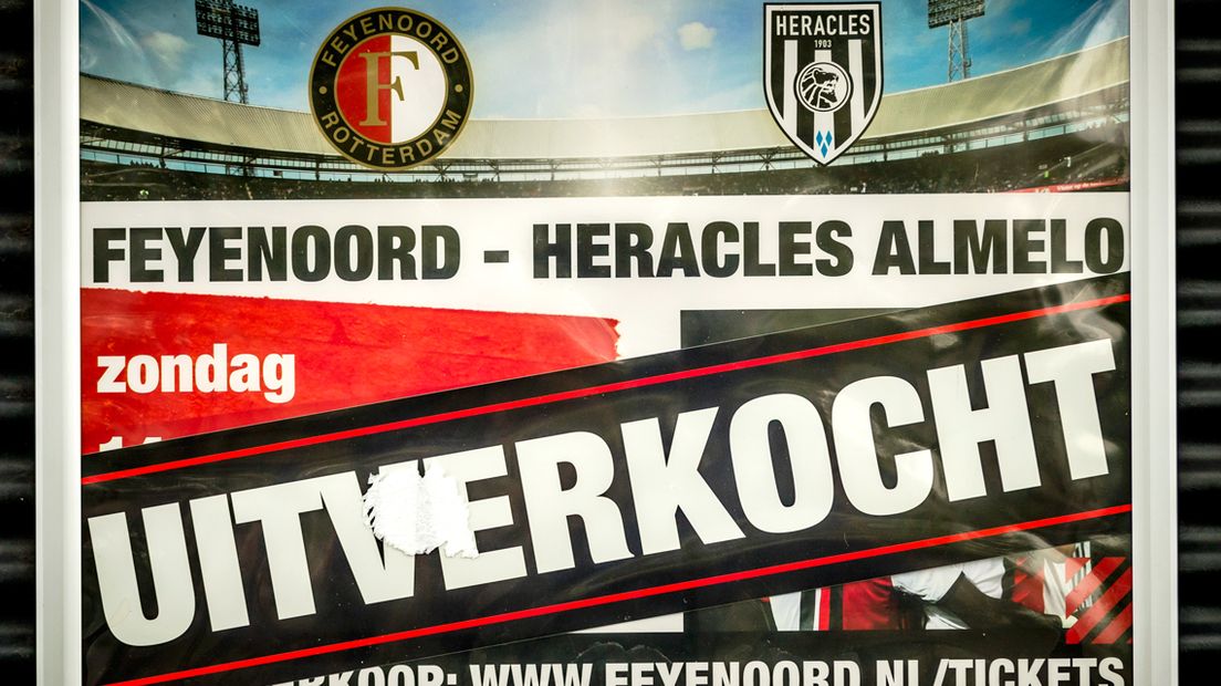 Feyenoord-Heracles Almelo is compleet uitverkocht