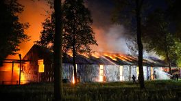Grote brand op Landgoed Nienoord in Leek