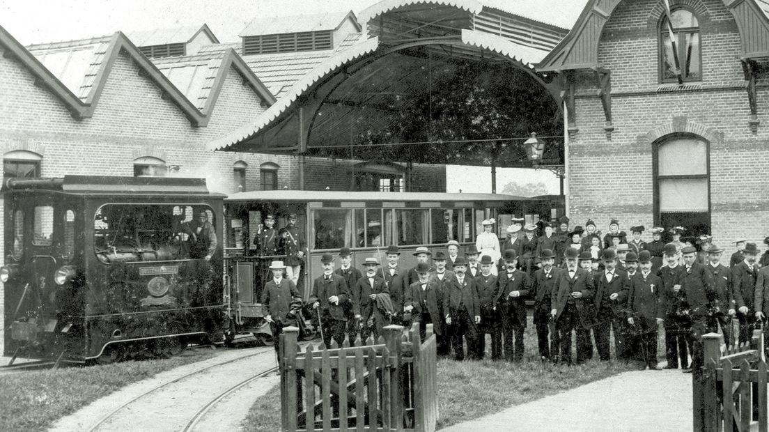 Opening tramstation Hoogeveen 1903 (Rechten: Drenthe op de rails)