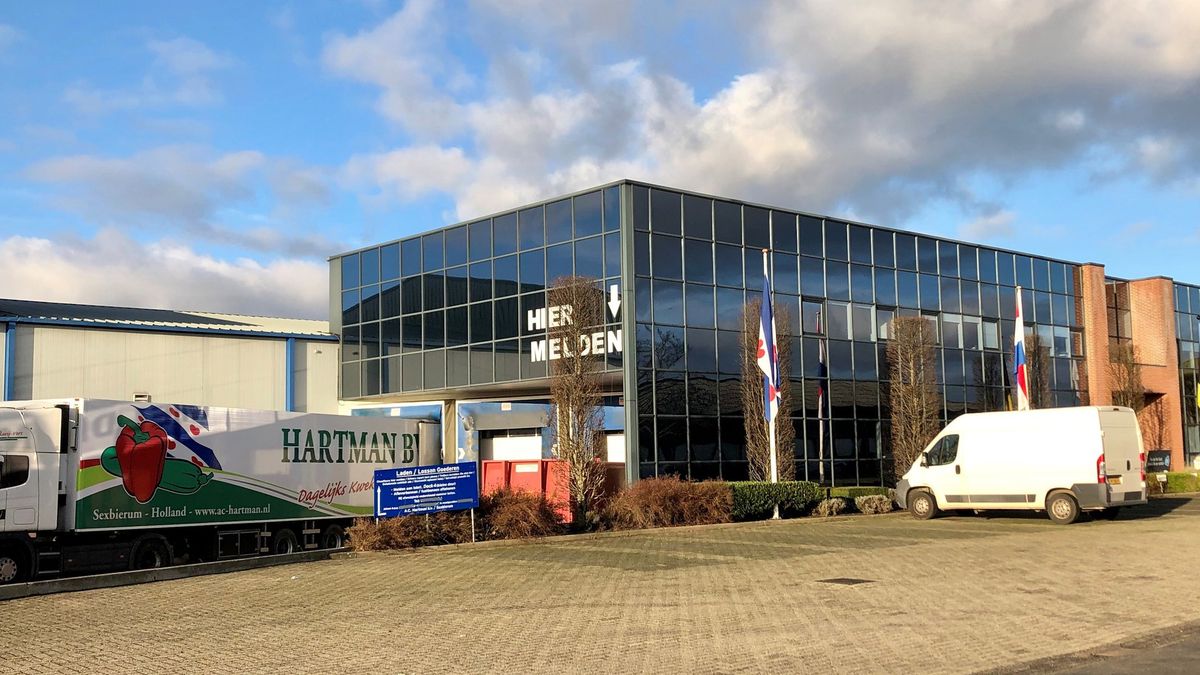 Kruiden, groenten en kweekvis in het voormalige kassencomplex van Hartman in Sexbierum