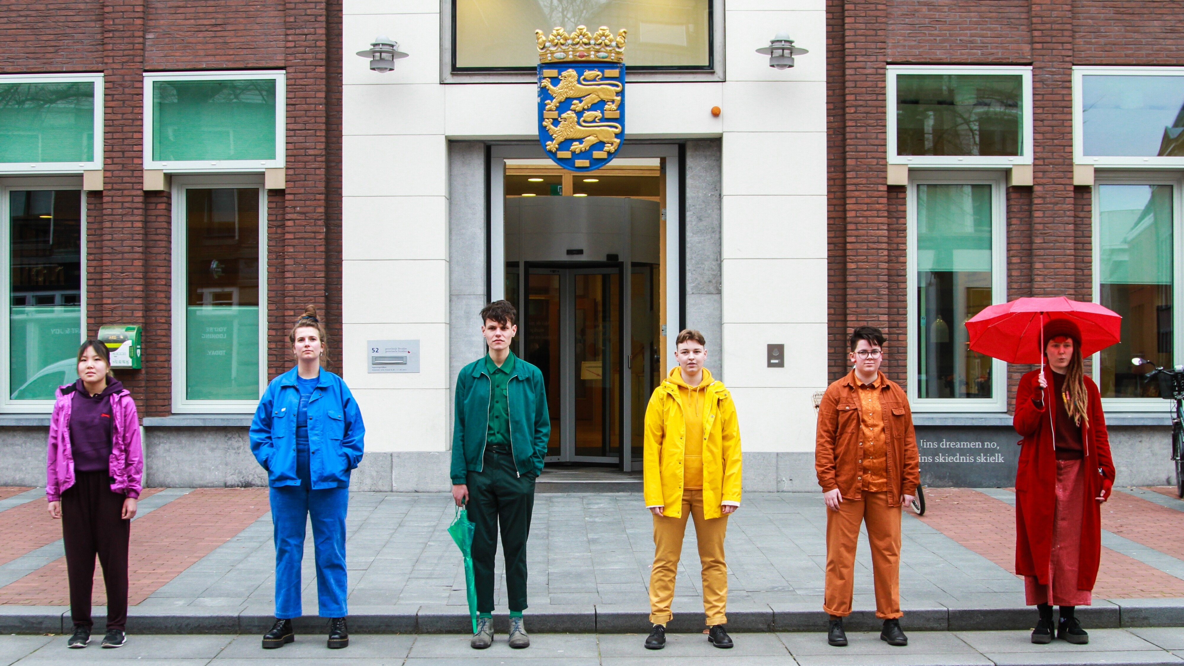 Een actie van studenten in 2019, die wilden dat Frysl&Atilde;&AElig;&Atilde;&Acirc;&cent;n een regenboogprovincie zou worden